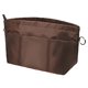 thumbnail image 1 of Vercord Organizador de monedero Bolsa de inserción Bolsos de mano Inserciones de bolsillo Organizadores Cremallera 11 bolsillos café Grande, 1 of 1