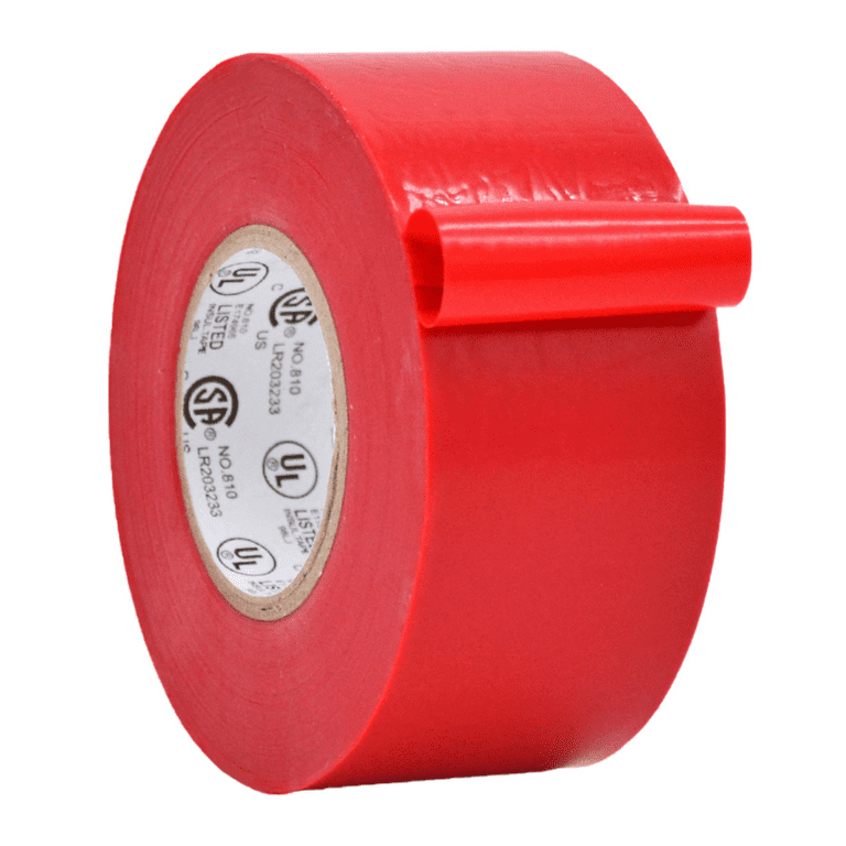 WOD Tape Red Electrical Tape General Purpose 1.5 in. x 66 ft. High Temp 