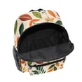 thumbnail image 6 of FORMRS School Backpack with Front Zippered Pocket 12" Student Travel Daypack, Beige Retro Leaves, 6 of 6