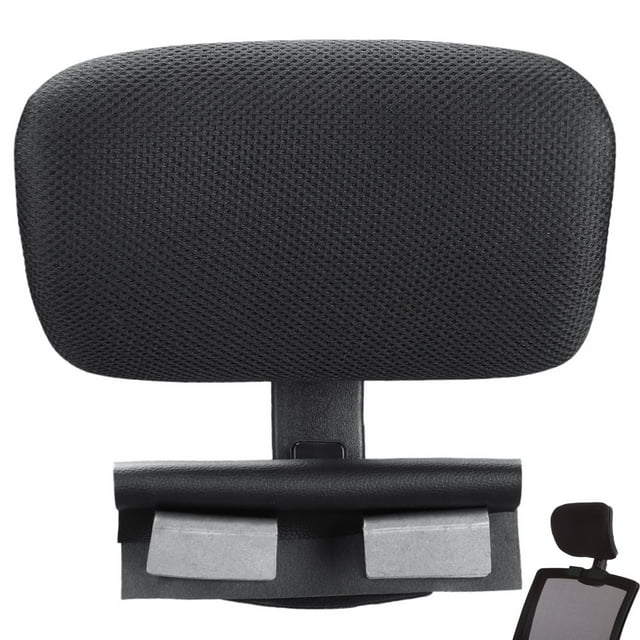 Office Chair Headrest Attachment, Universal Mesh Neck Support Cushion, Height and Angle Adjustable, Ergonomic Elastic Sponge Head Pillow