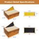 thumbnail image 2 of QinaQin Kit de colmena de 10 cuadros con cajas recubiertas de cera de abeja, incluye 2 cajas profundas y 1 alza media con bastidores, 2 of 8