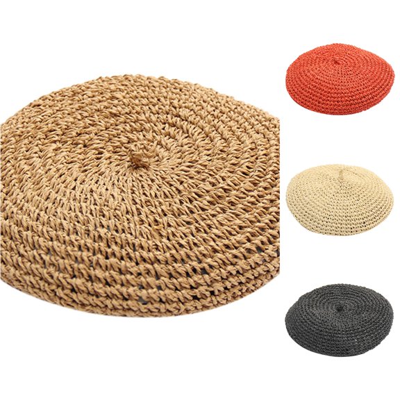 LiuXxxx French Solid Beret Artist Baseball Cap Breathable Casual Hat for Women Versatile Headwear with Classic Charm and Lightweight Weave Khaki