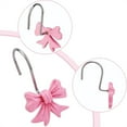 thumbnail image 4 of Yahome 12 Pcs Cute Bow Shower Curtain Hooks,Resin Knot Decorative Hangers,Rustproof Metal Shower Curtain Rings,for Home Dorm Bathroom Accessories (Pink), 4 of 7