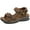 Khaki, variant on Hiking Sandals Men Walking Fishermen Leather Sports Fisherman Anti-Slip Water Open Strap Slides Traveling Comfortable