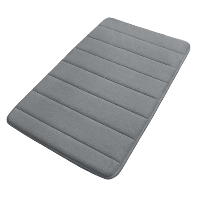 Aodebiao Memory Foam Bath Mat, Super Soft Absorbent Bathroom Rug Non Slip, Quick Dry, Machine Washable Floor Carpet for Tub Shower, Home Decor Accessories, 24x16inches