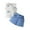 Blue, variant on Daznico Summer Toddler Girls Ruffles Sleeveless Ribbed Floral Vest T Shirt Tops Shorts Outfits,12-18 Months
