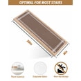 thumbnail image 4 of Stair Treads for Wooden Steps, Pure Brown Peel and Stick Stair Treads with Reusable Adhesive, Simple Solid Color Non Slip Indoor Stairs Runner Rugs Mats for Elders Dogs 8"x30" 4PCS, 4 of 7