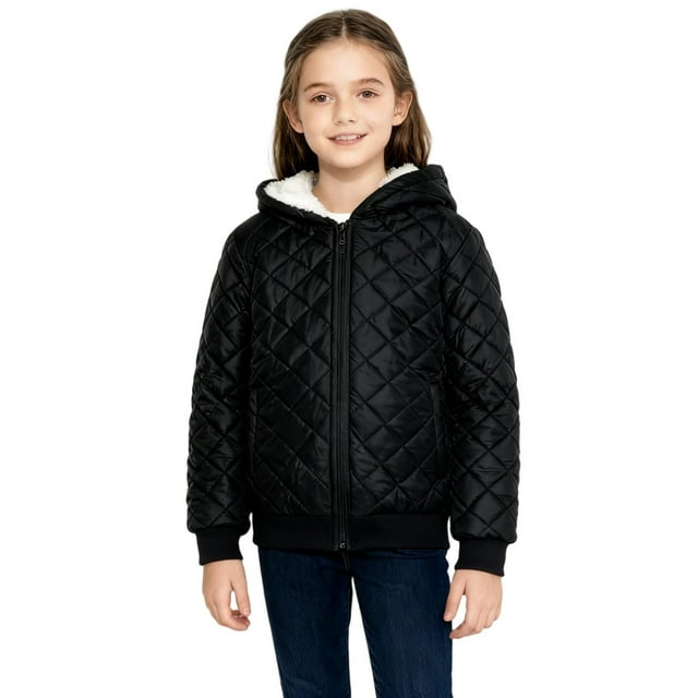 Veste en Molleton pour Enfants, Chaude et Douillette, Veste d'Hiver pour Enfants - Veste en Molleton à Manches Longues avec Capuchon et Fermeture Éclair, Veste en Molleton pour Bébé