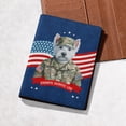 thumbnail image 5 of Happy Father's Day Honoring Veterans West Highland White Terrier in Army Uniform Travel Passport Wallet Westie Westy Dog Lover PU Leather Passport Holder Cover - 13007, 5 of 5