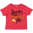 thumbnail image 3 of Inktastic Thanksgiving Sweeter Than Pumpkin Pie Boys or Girls Toddler T-Shirt, 3 of 5