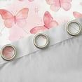 thumbnail image 4 of Feelyou Butterfly Girl Black Out Curtains, Pink Animal Curtains Pack of 2 (42x63 Each), 4 of 6