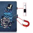 thumbnail image 5 of SaniMore Case for Samsung Galaxy Tab A8 Case 10.5" 2022 SM-X200/X205, Auto Wake/Sleep Pen/Card Holder Stand Dual Angle PU Leather Case Soft TPU Back Color Painting Magnetic Protective Case X200,D, 5 of 13