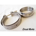 thumbnail image 5 of 3" / 76mm V-Band Clamp & Flange Kit for Custom Exhaust Front Pipe Turbo Mid Pipe, 5 of 7