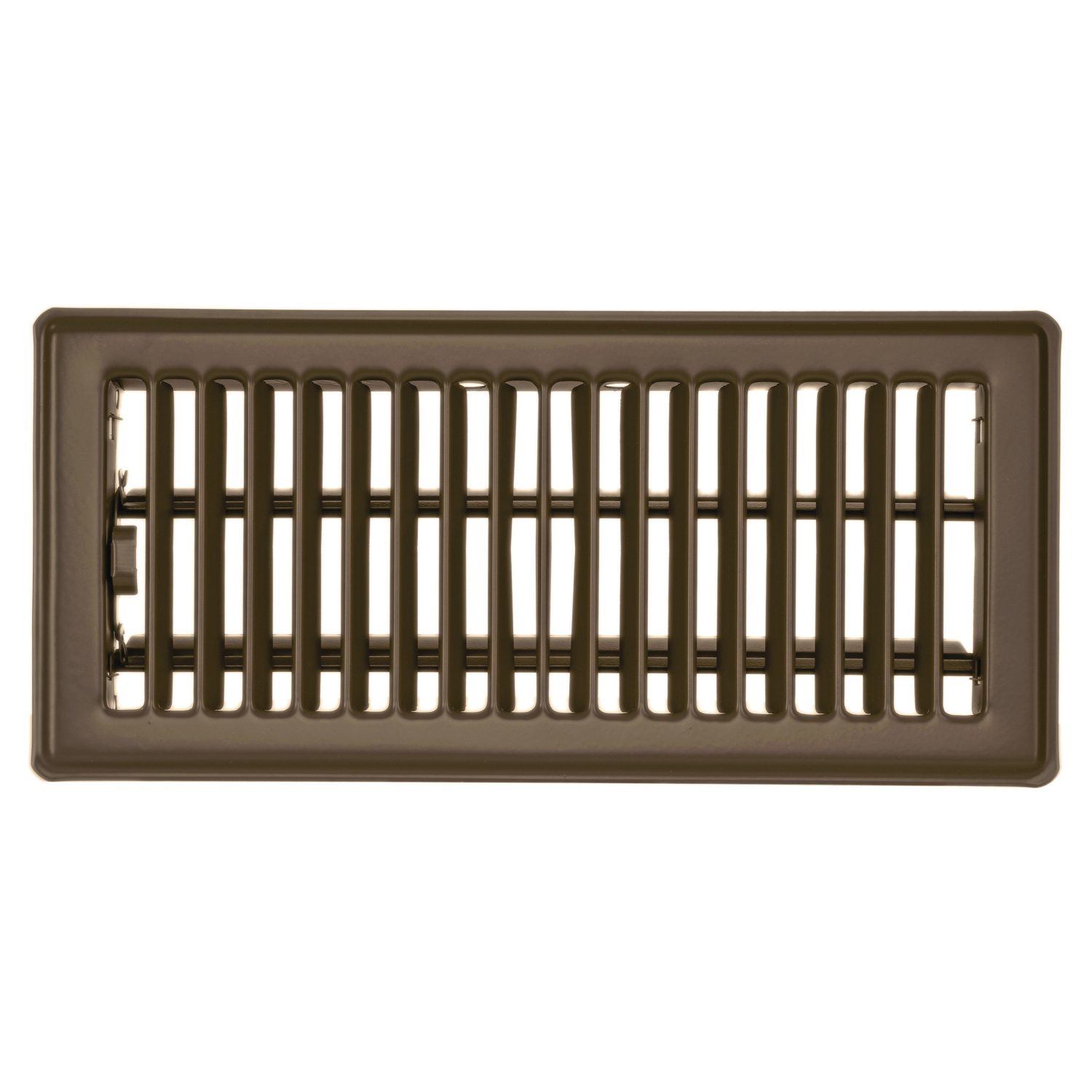 (5 pack) Imperial 4-inch x 10-inch Chocolate Steel Painted Louvered, Floor Register, Rectangular, Household Vent Cover