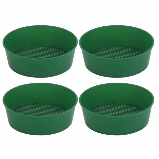 Tamiz de jardinería, 4 piezas de malla de plástico para jardín, tamiz de malla para jardinería, tamiz para plantas, mejore su experiencia