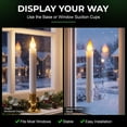 thumbnail image 4 of Tupkee Flickering LED Window Candles Set of 2 Battery-Operated Flameless Christmas Candles with Flickering Flame & Timer for Holiday Window & Home Decoration, 4 of 7