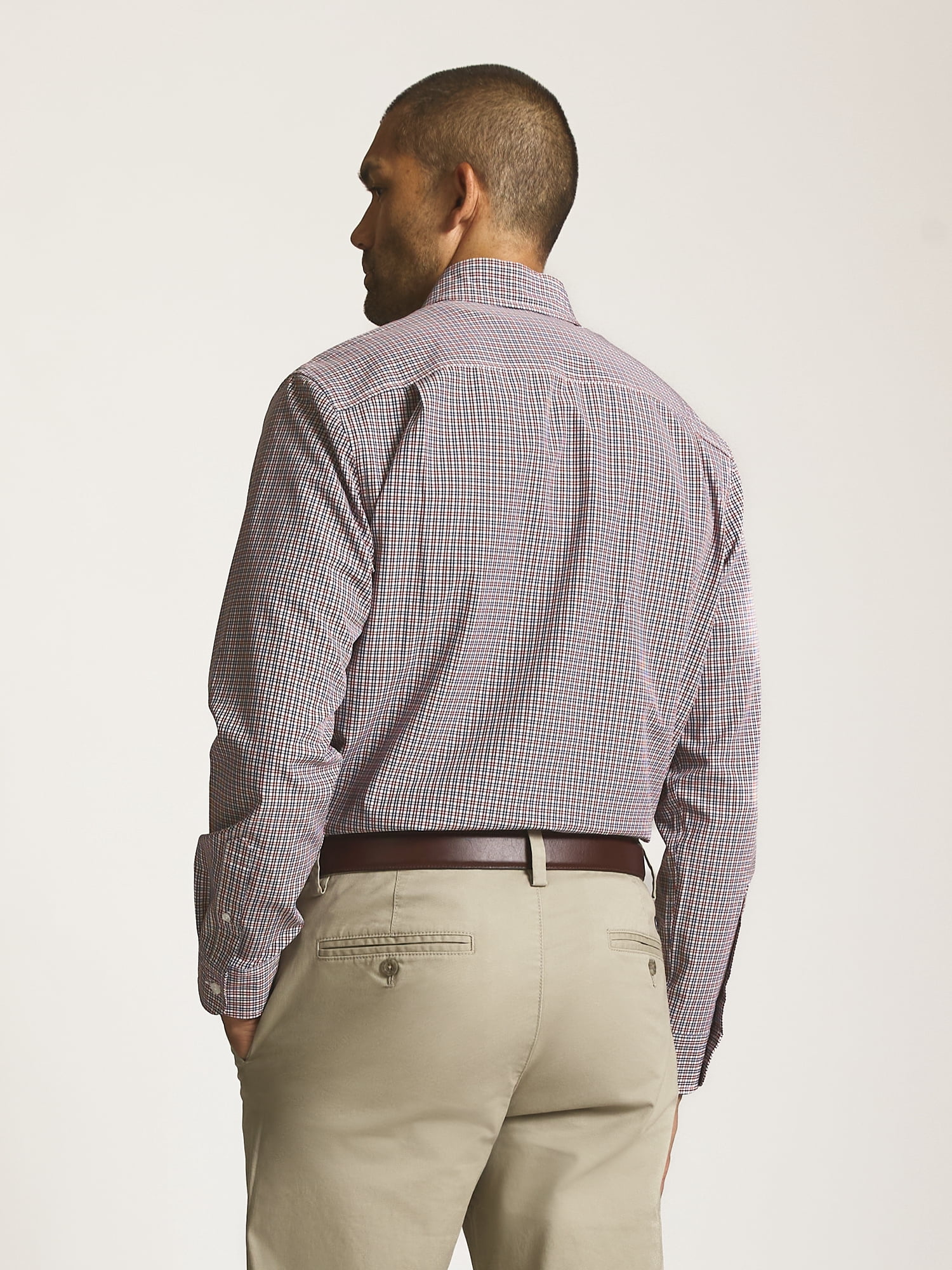 Chaps Men’s and Big Men’s Everyday Performance Long Sleeve Shirt, Sizes S–2XL