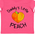 thumbnail image 4 of Inktastic Daddy's Little Peach Cute Peach Heart Boys or Girls Toddler T-Shirt, 4 of 5