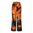 thumbnail image 6 of adviicd Cozy Halloween Pajama Pants for Women - Cute Baggy Sweatpants Lounge Outfits (Orange, XXL), 6 of 6