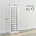 thumbnail image 4 of Prepac 36 pair Shoe Storage Rack, White, 4 of 12