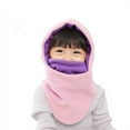 thumbnail image 5 of Winter Thermal Fleece Balaclava Hat Children Cap Full Face Ski Mask Hood Cap BLUE, 5 of 8