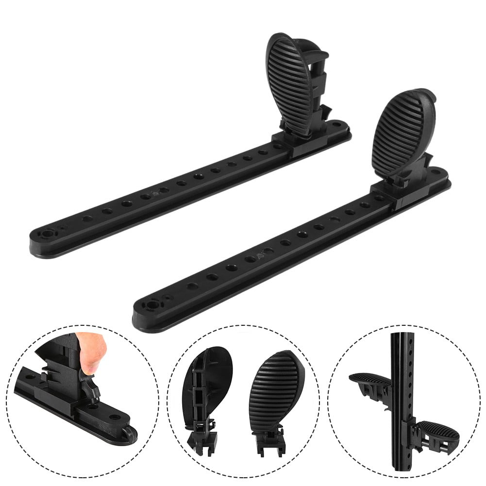 Mingyiq 1pair Foot Brace Pedal Canoe Kayak Foot Peg Rest Adjustable