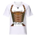 thumbnail image 4 of Pompotops Blouse Décontractée Mode Femme Imprimé Oktoberfest Col Rond T-Shirt Blouse Imprimée Tee Liquidation, 4 of 5