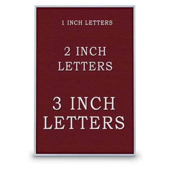 UVP UV1212A-SATIN-BURGUN Carton de Feutre Bordeaux 24 et apos; x 36 et apos; avec Cadre en Aluminium Satiné