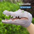 thumbnail image 1 of Dinosaur Hand Puppet Gloves Soft Silicone Triangle Dragon King Dragon Children's Simulation Animal Model Boys Toy Direct From Ma, 1 of 5