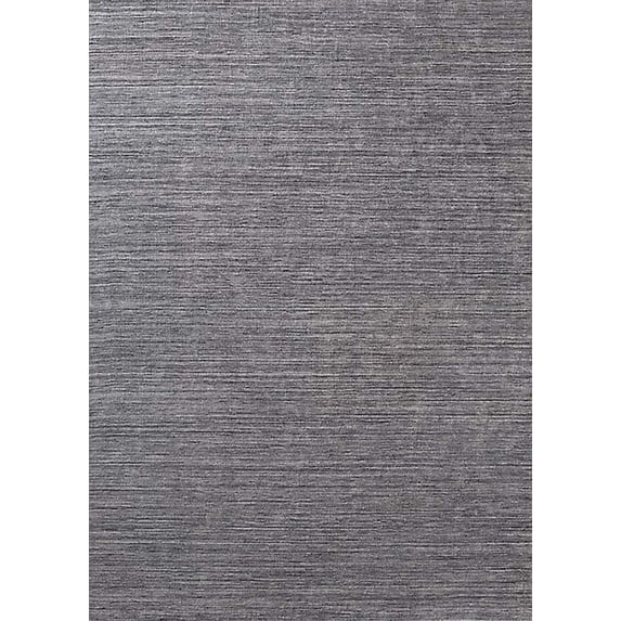 Ahgly Company Indoor Rectangle Mid-Century Modern Carbon Gray Solid Area Rugs, 5' x 8'