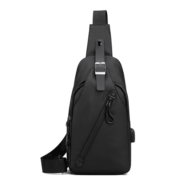 Bolso bandolera impermeable para deportes al aire libre para hombres - Negro Ormromra CPB-US-CJZ547-2