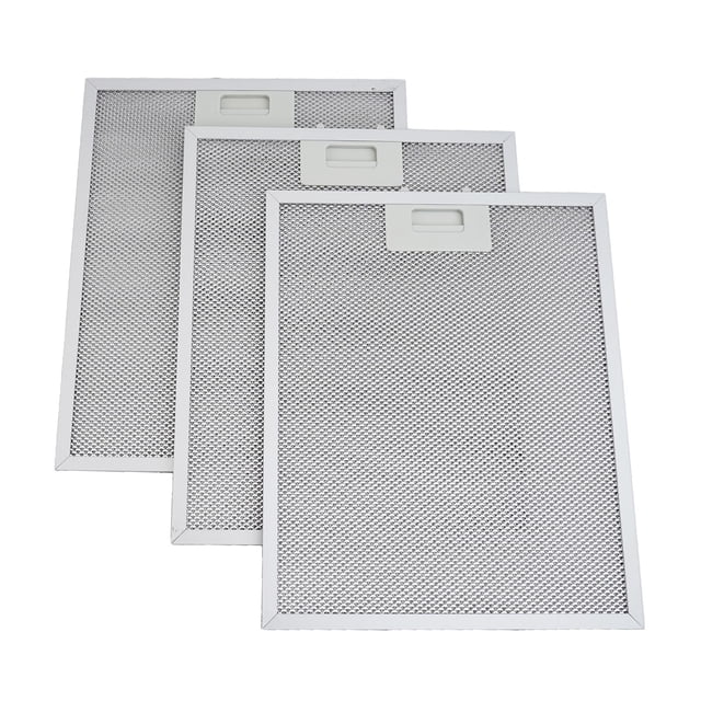 Bgsha 3Pcs Range Hood Cooker Hood Aluminum Filter Metal Mesh Extractor Vent Filter 340*280mm For D6900HASS2 For D6900SS-2 For CP750SS