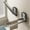 Gray, variant on Bathroom Towel Rack Foldable Suction Cup Towel Holder Gray Iron No Drill Wall Mount for Small Bathrooms RV Dorm Rental Friendly Space Saving Organizer