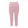 thumbnail image 5 of QHFBli Capri Leggings for Women 2026 Summer Casaul High Waisted Knee Length Stretchy Workout Yoga Cropped Capris Pants, 5 of 9