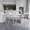 Silver*4, variant on JUFU Set of 4 Transparent Cushioned Bar Chairs with Metal Legs, Modern High Seat for Kitchen or Dining Room