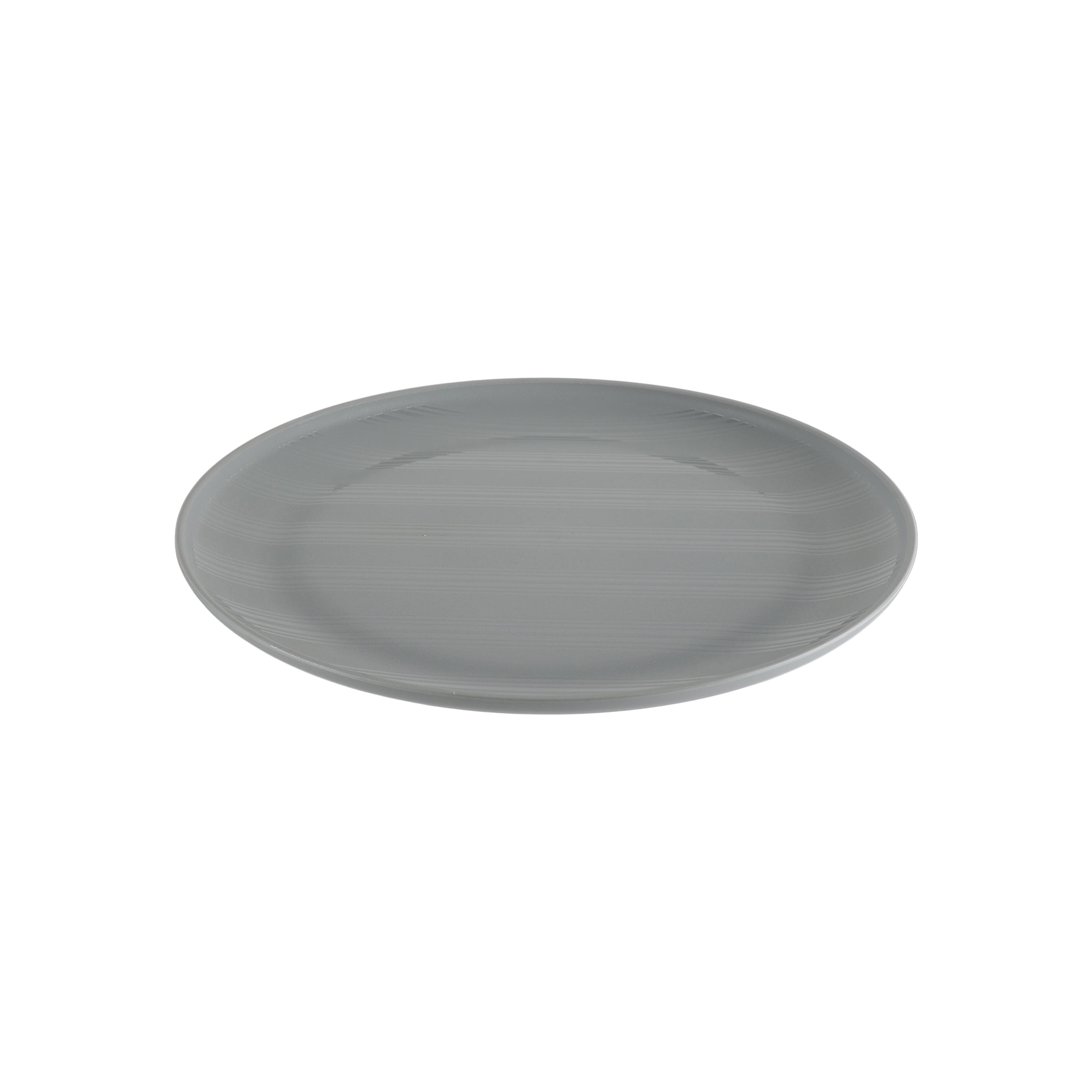 Gobelet rond en plastique gris Mainstays, avec motif à rayures gravées, 769 ml (26 onces)