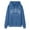 Blue, variant on Women Casual Fashion Letter Print Hoodie Graphic Drawstring Pullover Preppy Sweatshirt Stylish Cozy Women's Sweatshirt