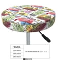 thumbnail image 2 of Kdxio America Landmarks1 Print Stool Covers Round,Stretch Round Bar Stool Covers Washable Bar Stool Cushion Slipcover for 12-15 Inch Chair, 2 of 5