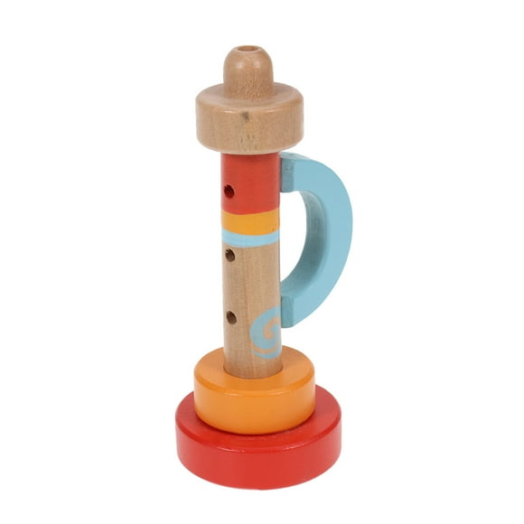 MasteelfCA 1pc Wooden Horn Hooter Trumpet Instruments Music Toys Kids Children Early Educational Toy