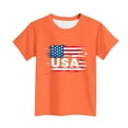 thumbnail image 4 of T-Shirt pour Enfants, Imprimé de la Fête de l'Indépendance à Manches Courtes et Col Rond, Haut Décontracté et Polyvalent pour Garçons et Filles de 3 à 15 Ans, 4 of 6