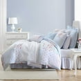 thumbnail image 3 of Laura Ashley - Comforter Set, Super Soft Bedding With Matching Shams, Includes Bonus Throw Pillow Covers, Chic Room Decor (Hope Patchwork Blue, Full/Queen), 3 of 4
