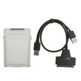 thumbnail image 3 of Câble de Disque Dur, Boîtier ABS Compatible avec Indicateur de Statut LED pour HDD SSD 2.5 Po Blanc, Gris, Bleu, Rouge, Vert, 3 of 8
