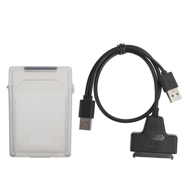 CUADRO DE PROTECCIÓN DE ABS, Interfaces Duales 480Mbps USB 2.0 Cable de Disco Duro Buena Compatibilidad Con indicador de Estado LED para 2.5 Pulgadas SSD SSD SSD