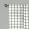thumbnail image 3 of Achim Buffalo Check Kitchen Curtains, Set of 2 Tiers, 58 x 36, Gray, 3 of 5