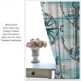 thumbnail image 3 of Nautical Blackout Curtains Blue Vintage Old Planks Anchor Lighthouse Coastal Rustic Bedroom Living Room Bathroom Kitchen Rod Pocket Decoration Window Drapes 2 Panels W21xL54in, 3 of 6