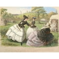 thumbnail image 2 of John Leech 24x20 Gold Ornate Framed and Double Matted Museum Art Print Titled - The Fair Toxophilites, 2 of 4
