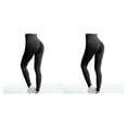 thumbnail image 2 of Minnieouse Pantalones elásticos de cintura alta para mujer, pantalones deportivos de entrenamiento para gimnasio en casa para niñas, pantalones Negro S 2Conjunto, 2 of 6