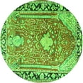 thumbnail image 1 of Ahgly Company Indoor Round Medallion Green Traditional Area Rugs, 6' Round, 1 of 1