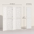 thumbnail image 3 of HOMCOM 4 Panel Room Divider, 5.6 FT Lightweight Privacy Screen, White, 3 of 10