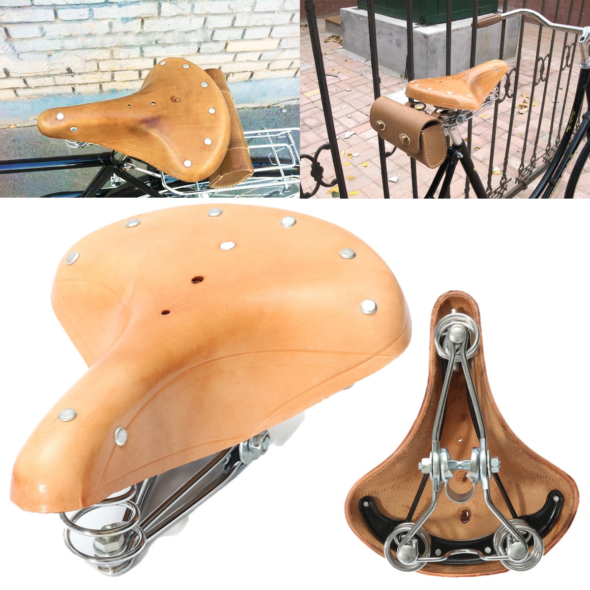 vintage bicycle seats
